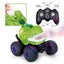RC Stunt 360 Degree Rotating Car Dino Monster Truck with Spray Carousel 12