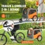 Pet Bicycle Trailer & Stroller Dog Cat Bike Carrier 30 kg Water Resistant Carousel 2
