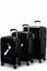 Caselite NZ Map 56cm, 67cm & 77cm Hardside Luggage Set Black Carousel 1