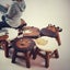 Kids Wooden Stool Long Ear Sheep MANGO TREES Children Chair Toldder Step Stool Carousel 8