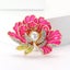 Megan Ruffled Blossom Resin Brooch - Flower, Flower, Peony, Carnation, Enamel... Carousel 3