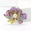 Megan Ruffled Blossom Resin Brooch - Flower, Flower, Peony, Carnation, Enamel... Carousel 4