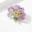 Megan Ruffled Blossom Resin Brooch - Flower, Flower, Peony, Carnation, Enamel... Carousel 7