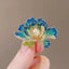 Megan Ruffled Blossom Resin Brooch - Flower, Flower, Peony, Carnation, Enamel... Carousel 8