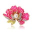Megan Ruffled Blossom Resin Brooch - Flower, Flower, Peony, Carnation, Enamel... Carousel 17