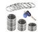 Key Ring Combination Set Metal Keychain Split Ring Key Ring Anti-rust Key Carousel 6
