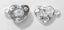 A QUALITY SILVER HEART MAGNETIC CLASP Carousel 2