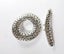 A LARGE SILVER TWO STRAND TOGGLE CLASP Carousel 1