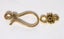 2 BRIGHT GOLD HOOK and EYE CLASPS Carousel 1