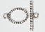 AN OVAL SILVER TOGGLE CLASP Carousel 1