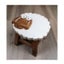 Kids Wooden Stool Long Ear Sheep Carousel 1