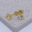 18K Gold Crystal Stud Earrings "Aimee" Carousel 3