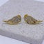 18K Gold Crystal Stud Earrings "Wings" Carousel 3