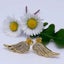 18K Gold Crystal Stud Earrings "Wings" Carousel 4