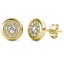18K Gold Crystals Stud Earrings "Avery" Carousel 1