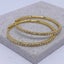 18K Gold Crystal Hoop Earrings "Dawn" (38mm) Carousel 4
