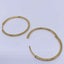 18K Gold Crystal Hoop Earrings "Dawn" (38mm) Carousel 5