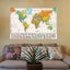 World Map With National Flags 150x100cm Painting Poster For Children's Carousel 4