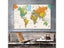 Non-woven Waterproof World Map Physical Map Aerial View Without Flag For Carousel 6