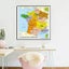 60 60cm French Map Spray Canvas Painting Wall Art Poster For Classroom Home Carousel 2