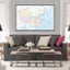 The China Map With Neighboring Countries Canvas Horizontal Version In English Carousel 2