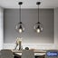 P105-Smoky Grey Glass Pendant Light Carousel 4