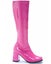 Fuchsia Patent Go Go Womens Boots Carousel 1