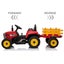 Kids Ride On Tractor and Trailer Farm Toy 12V Electric Carousel 5