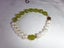 Natural White Freshwater Pearl, Lime Green Jade, CZ Bracelet - #JPB1 Carousel 1