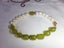 Natural White Freshwater Pearl, Lime Green Jade, CZ Bracelet - #JPB1 Carousel 4