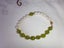 Natural White Freshwater Pearl, Lime Green Jade, CZ Bracelet - #JPB1 Carousel 6
