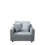 Anyhouz 1 Seater Sofa Cover Plain Ash Grey Style and Protection For Living Ro... Carousel 1