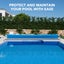 Pool Cover Roller Adjustable Swimming Blanket Reel 2.1m to 4.35m System Stand Carousel 6