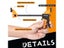 TOLESA 8PCs Woodworking Bar Clamps Set 45 Lbs Load Limit Carousel 3