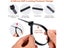 25-100Pcs Black/White Cable Ties Self-locking Plastic Nylon Wire Cable Zip Tie Carousel 3