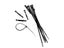 300pcs Black Plastic Nylon Wire Cable Zip Ties 3 Modes Various Sizes Carousel 5