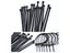 300pcs Black Plastic Nylon Wire Cable Zip Ties 3 Modes Various Sizes Carousel 7