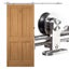 2M Stainless Steel Antique Single Sliding Barn Door Hardware Track Roller Kit Carousel 5