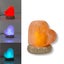 USB Colour Changing Salt Himalayan Lamp - Heart Love Shape Pink Rock LED Light Carousel 1