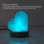 USB Colour Changing Salt Himalayan Lamp - Heart Love Shape Pink Rock LED Light Carousel 5