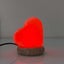 USB Colour Changing Salt Himalayan Lamp - Heart Love Shape Pink Rock LED Light Carousel 9