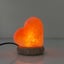 USB Colour Changing Salt Himalayan Lamp - Heart Love Shape Pink Rock LED Light Carousel 10