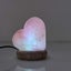 USB Colour Changing Salt Himalayan Lamp - Heart Love Shape Pink Rock LED Light Carousel 11