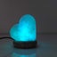 USB Colour Changing Salt Himalayan Lamp - Heart Love Shape Pink Rock LED Light Carousel 13