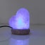 USB Colour Changing Salt Himalayan Lamp - Heart Love Shape Pink Rock LED Light Carousel 15