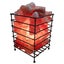 Himalayan Pink Salt Lamp - 12V 12W Iron Basket Rectangle Shape Carved Rock Carousel 2