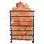 Himalayan Pink Salt Lamp - 12V 12W Iron Basket Rectangle Shape Carved Rock Carousel 1