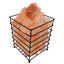 Himalayan Pink Salt Lamp - 12V 12W Iron Basket Rectangle Shape Carved Rock Carousel 3