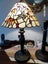 1 Tiffany leadlight table lamp Humming birds 30x46cm Carousel 1