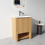 Vanity - 600mm Light Oak Plywood Floor Standing Vanity Unit Carousel 2